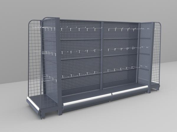 Multilevel Stationery Shop Display Rack Shelves Metal Wall 5-8 Feet Mild Steel