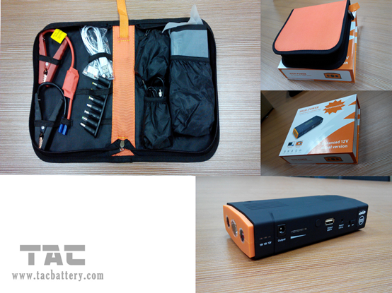 Multifunction Car Jump Starter for trip , 12000mah Li-polymer Battery starter