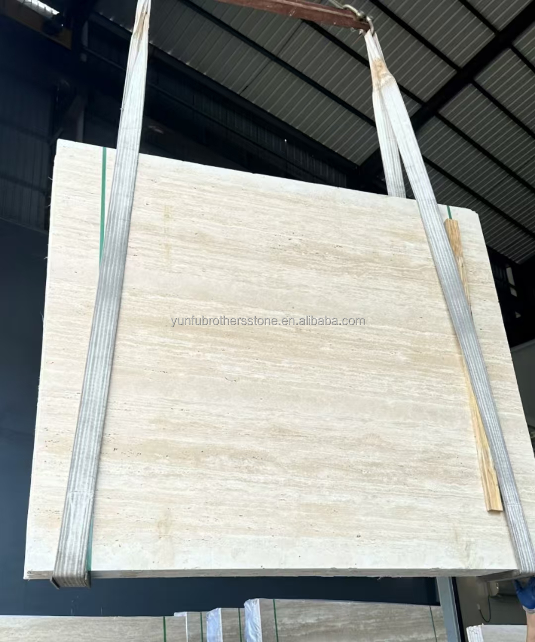 Marble Travertine Stone Big Slab Polished for Modern Hotel Villa Interior Design