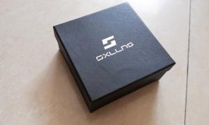 China Luxury custom logo printed black card paper gift box for jewelry packaging wholesale