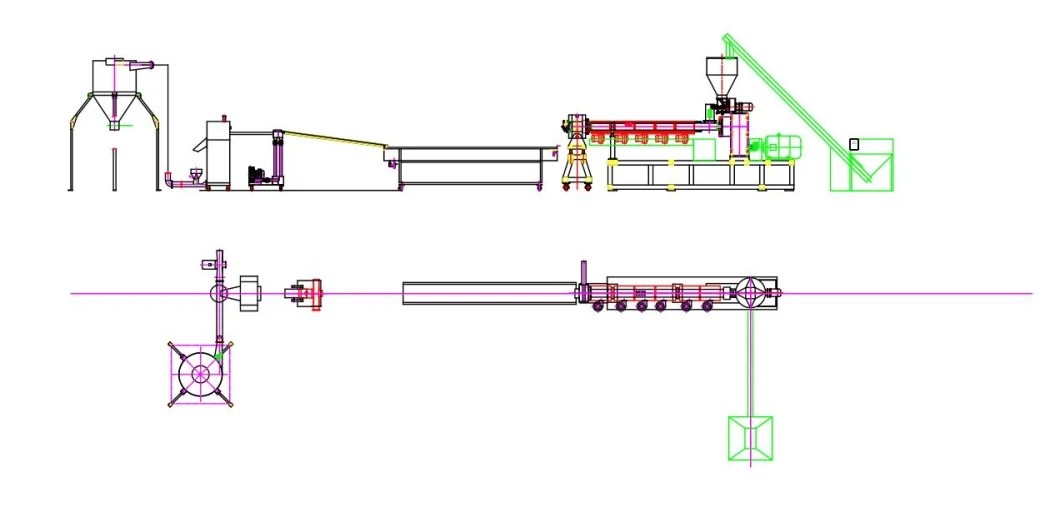 PE Film Extruder Machine Waste PVC Pipe PP Bag PET Bottle Plastic Recycling Machine
