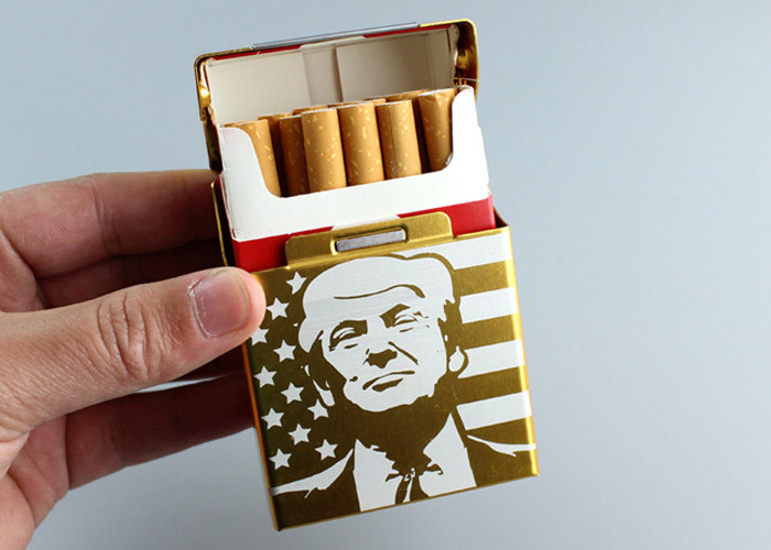 Funny Daily Household Items Trump'S Perimeter Aluminum Rolled Cigarette Box Magnet