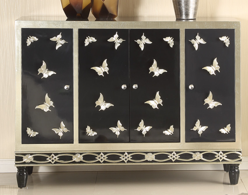 Living Room TV Decorative Painted Wooden Cabinets Antique Traditional Lockers 1200mm