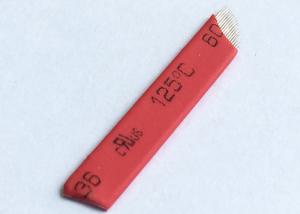 China Red Microblading Permanent Makeup Needles / Eyebrow Needles Blade wholesale