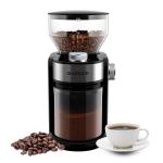 Small Flat Burr Coffee Grinder 240g 16 Setting Espresso French Press Coffee