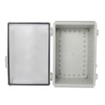280x190x140mm / 11.02"x7.48"x5.51" Hinged Lid Plastic NEMA Boxes with Stainless