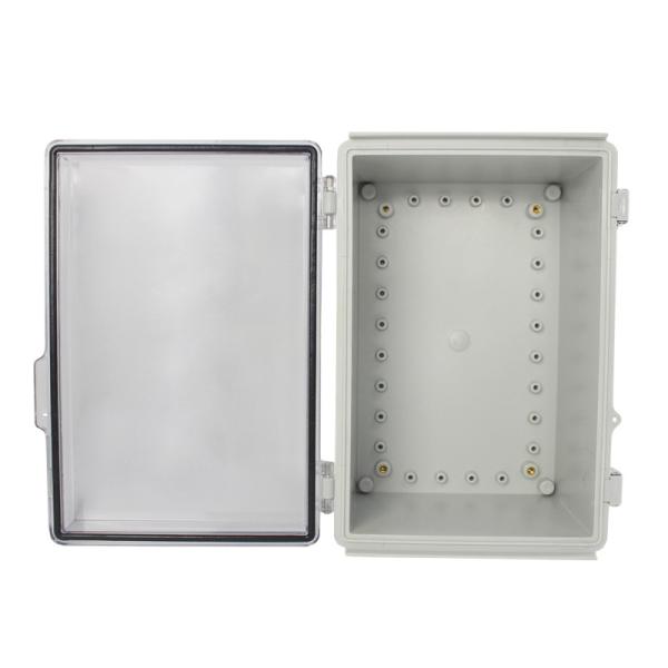 280x190x140mm / 11.02"x7.48"x5.51" Hinged Lid Plastic NEMA Boxes with Stainless