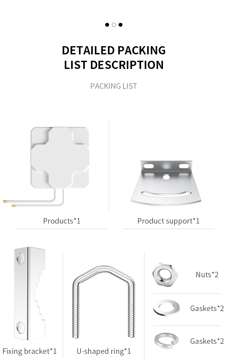 4G LTE MIMO External Antenna 9dBi 700-2700MHz for Huawei Router in Vertical Polarization