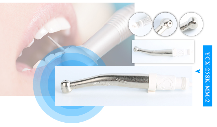 45 Degree Dental Micro Motor Handpiece / Metal High Speed Handpiece