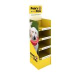 Dog Cat Product Clean Toy Food Wood Half Pallet Floor Display Stand Pet Shop