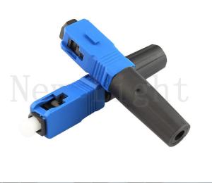 China ISO UPC Model Quick Assembly Connector 90N Tensile Strength For 0.9 / 2.0 / 3.0 Cable wholesale