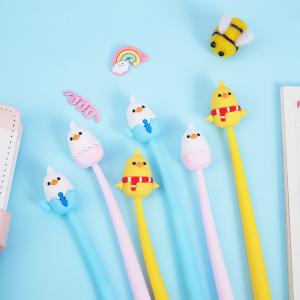 China Cute Cartoon Gel Ink Pens Cartoon Animal Writing Pens 0.5 Mm Assorted Styles Pens Stationery For Office Present wholesale