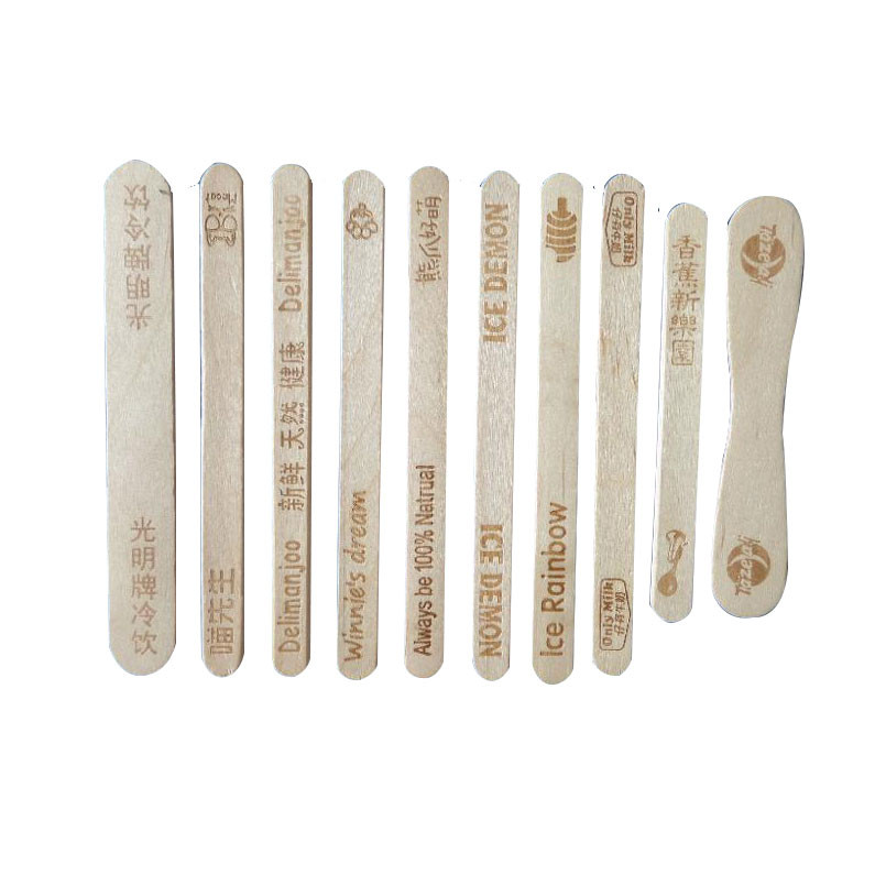 Disposable Wood Timber Craft Bulk Popsicle Sticks For Ice Cream