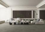 Acid Resistant Indoor Porcelain Tiles Dark Grey Color 750*1500mm Size For