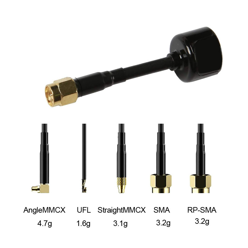 Hammer 2.5dBi Mini 1.2GHz 1.3GHz Payload Parts Assembly for Drones Connector Type SMA