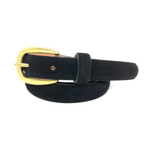 China Business Feathered Edge Suede Women's Fashion Leather Belts With Anti - Brass Pin Buckle wholesale