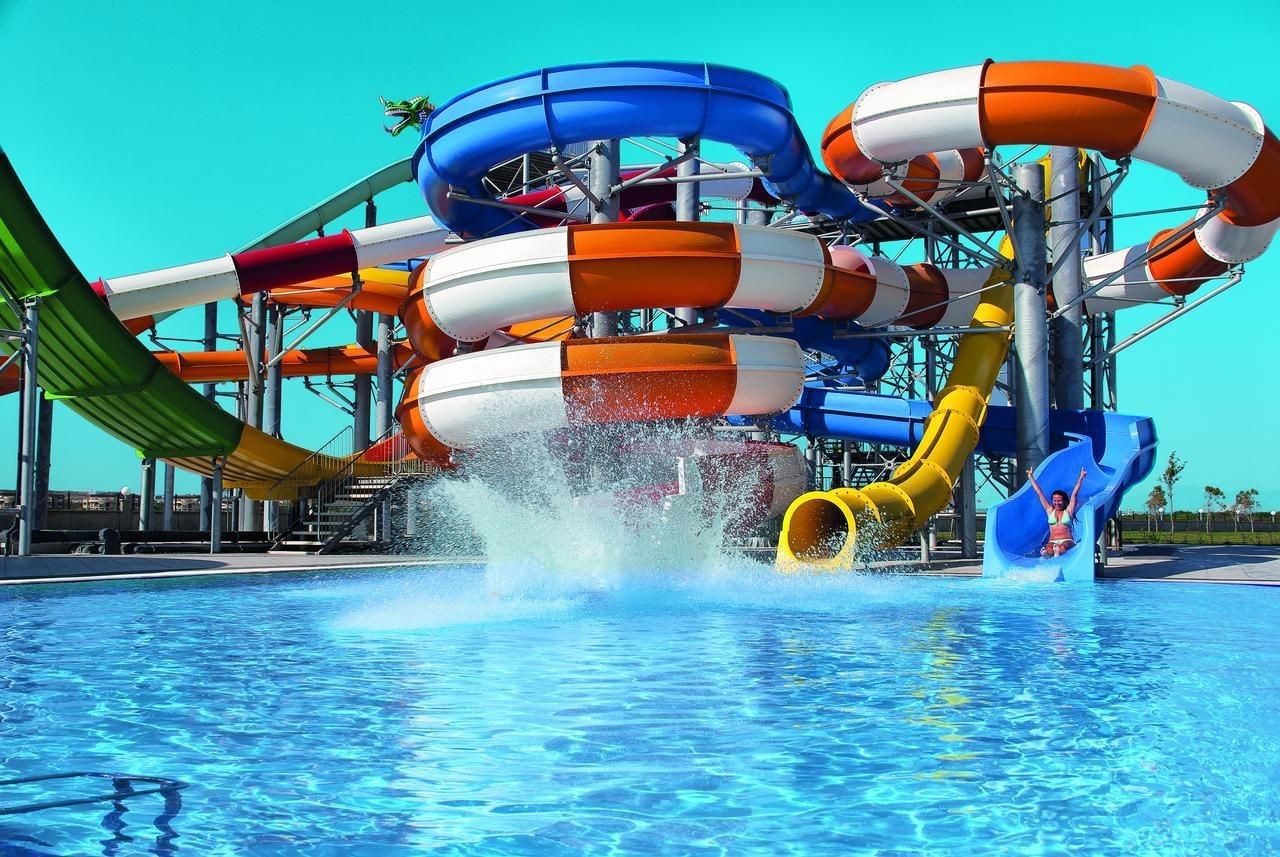 Kids Outdoor Amusement Park Children Water Playground Game Fiberglass Slide Group
