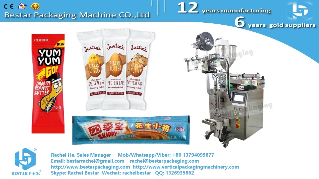 Automatic peanut butter peanut sauce small sachet packaging machine BSTV-160S
