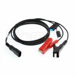 External Battery Power Supply Cable Alligator Clips SAE 12V For Trimble Topcon