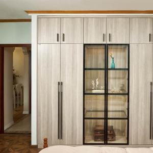 China Sliding Bedroom OEM PVC Wardrobes Modular Modern Wooden wholesale