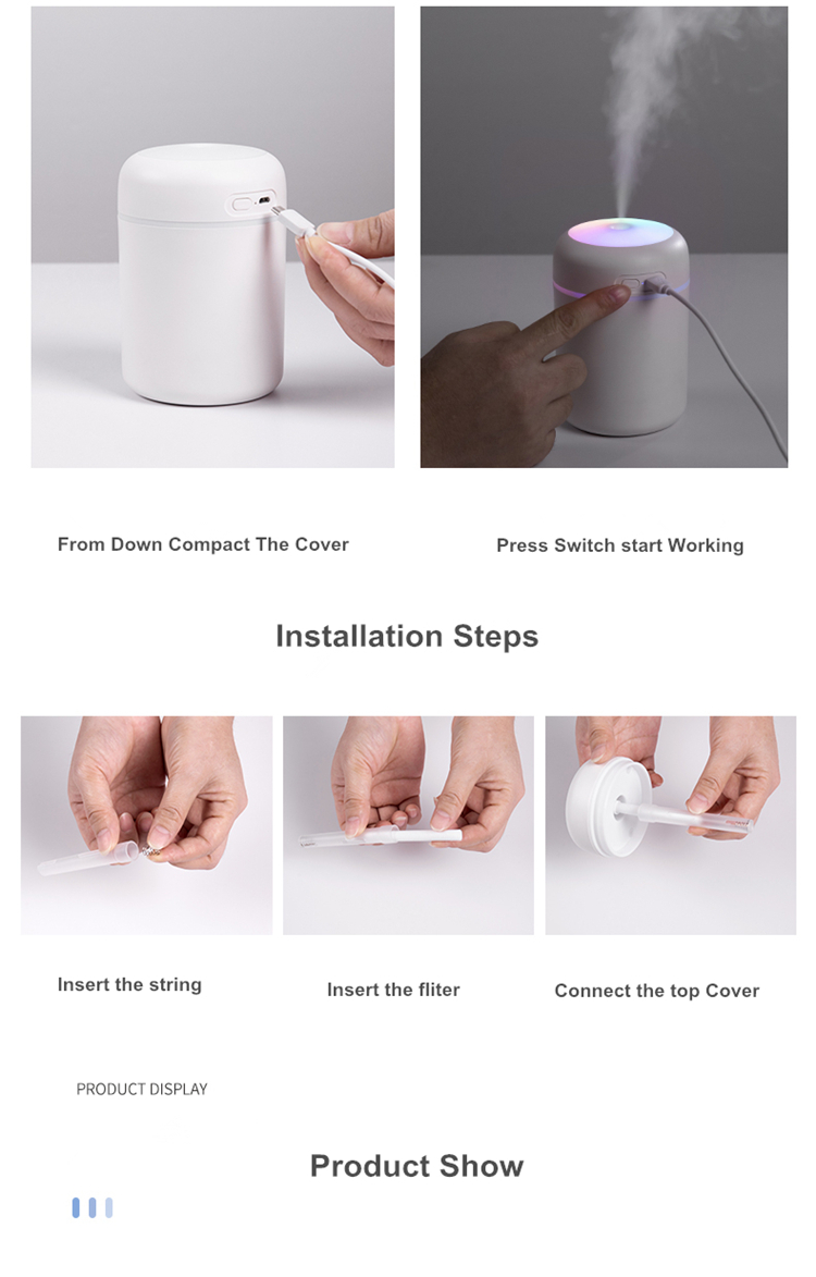 Homefish OEM Luftbefeuchter New 2021 Air Humidifier products unique Umidificatore car Humidificateur diffuser Bevochtiger