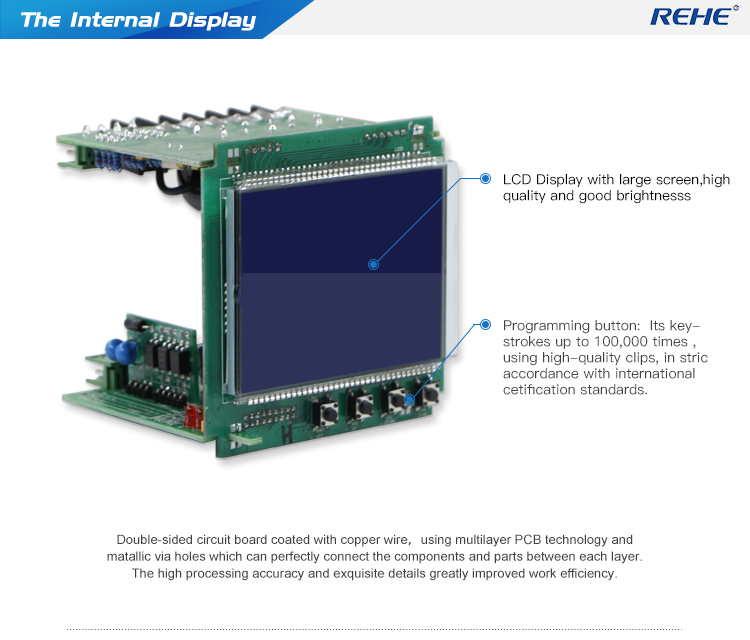 Three-phase Digital Multimeter AC LED display KWH measuring multimeters
