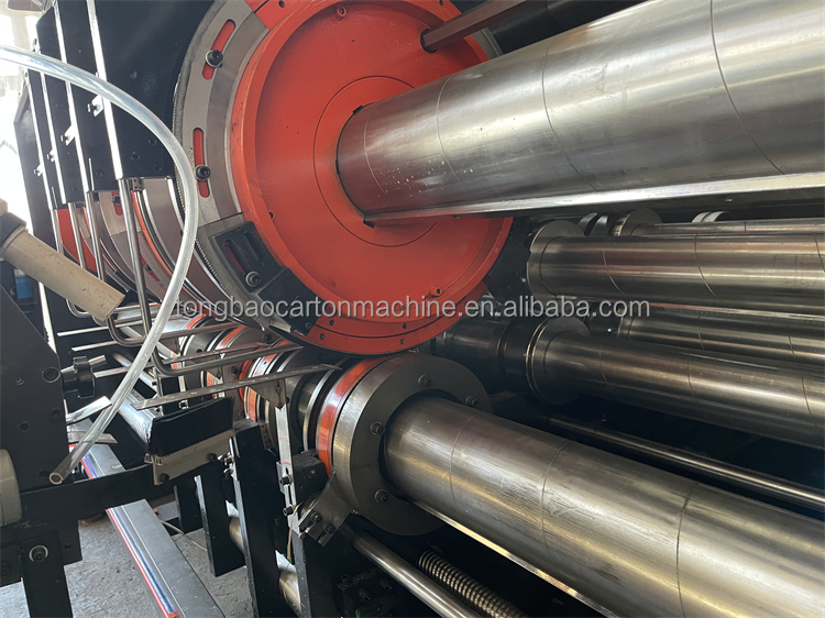 Automatic Folder Gluer Inline Corrugated Box Flexo Printing Machine with 1200mm Width
