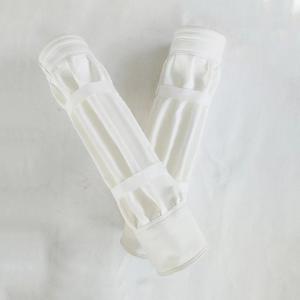 China 12 Pleats PE Polyester Pleated Filter Bags 120mm For Waste Incineration wholesale