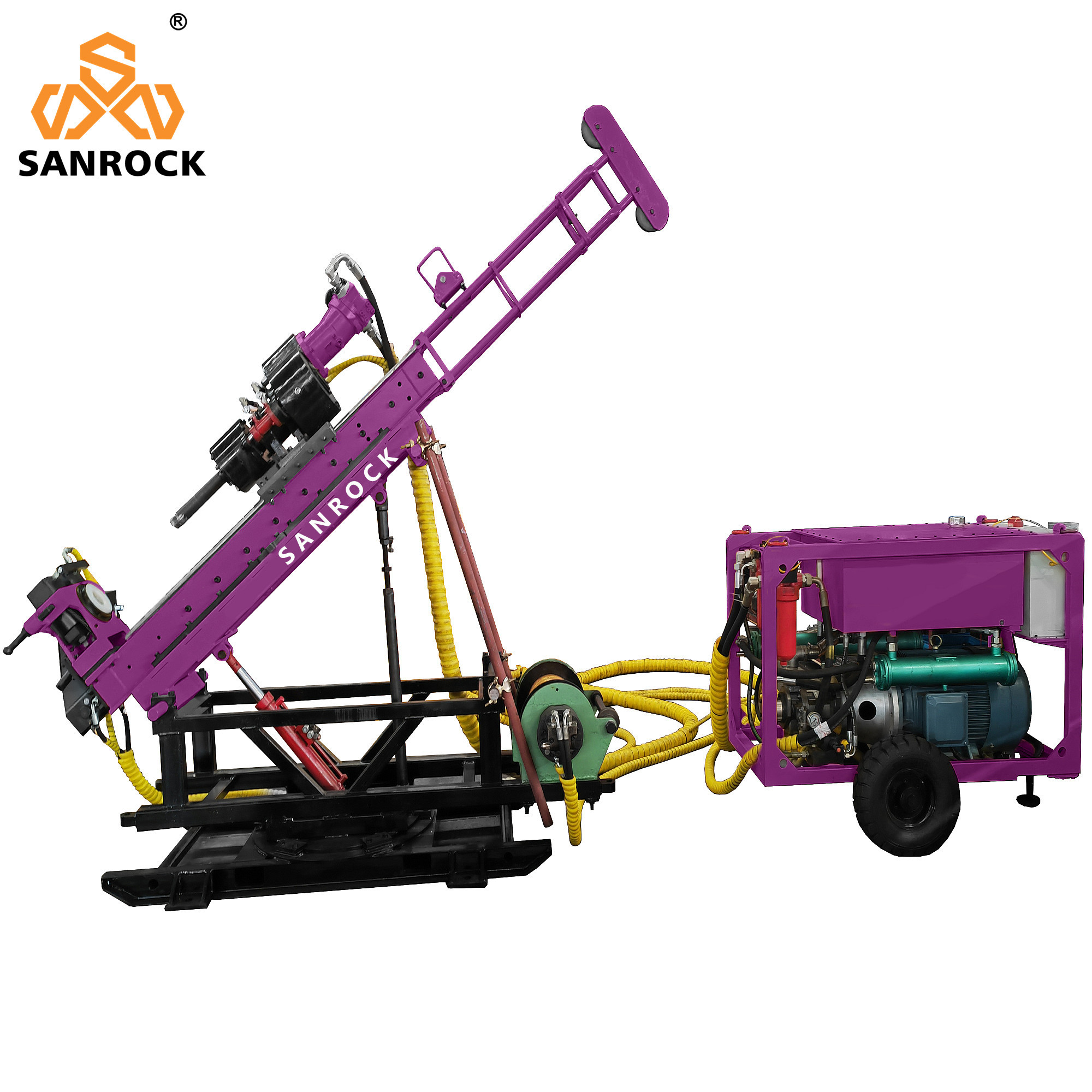 Exploration Core Drilling Rig Equipment Portable Hydraulic Tunnel Core Drilling Rig