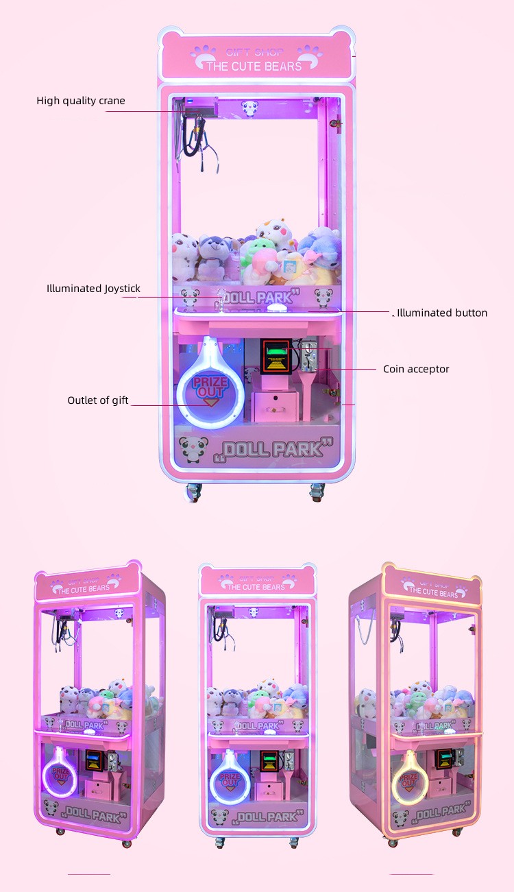 80KG Voltage Amusement Park Indoor Games Toys Claw Crane Game Machine Vending Doll Machine