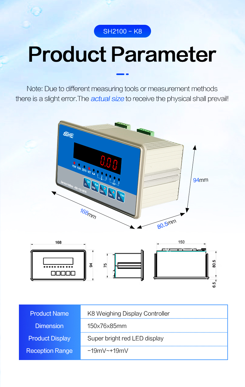 Customized OEM Support Three-Way Control Sorting Scale with Self-Test and Alarm Control