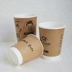 Custom logo print disposable paper water cup for hotel