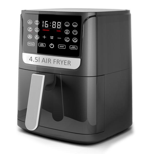 4.5 Liter Visual Silicone Basket Air Fryer Stainless Steel French Fires Oil Free