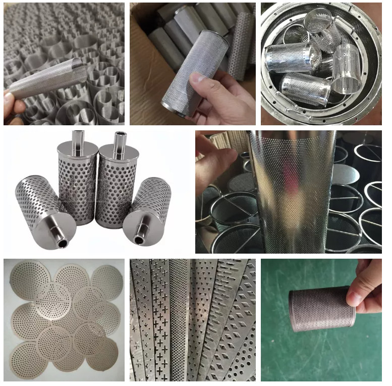 2mm 3 5 6 8mm Perforated Filter Tube Round Hole 304 316 Stainless Steel Metal