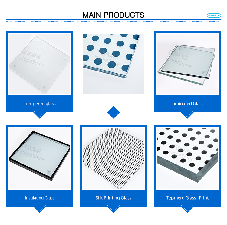 Hot Selling Custom Design 3mm 4mm 5mm 8mm Tempered Glass For Building Railings