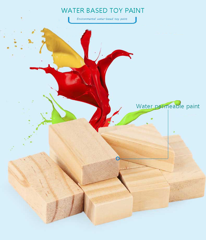 Montessori Education Wooden Grains Stacking Building Blocks Kindergarten Children Early Childhood Parenting Kids Toys