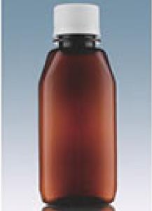China 100ml Syrup Flat Plastic Bottle Oral Liquid Packaging PET Material wholesale