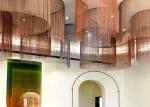 Ceiling Decoration Aluminum Chain Link Curtains Golden Color