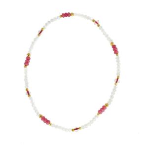 China Handcrafted Glass Crystal Multicolor Beaded Necklace For Holidays Gift wholesale