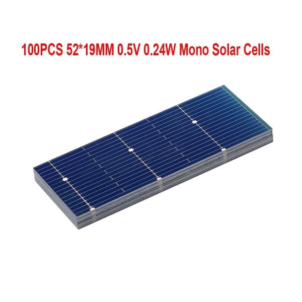 52*19mm 0.5V 0.24W Solar Panel Charger Monocrystalline System For Photovoltaic Portable