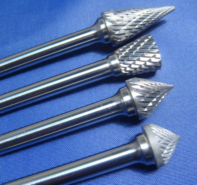Solid Carbide Rotary Burr , Long Shank Carbide Burr Good Grinding Effect