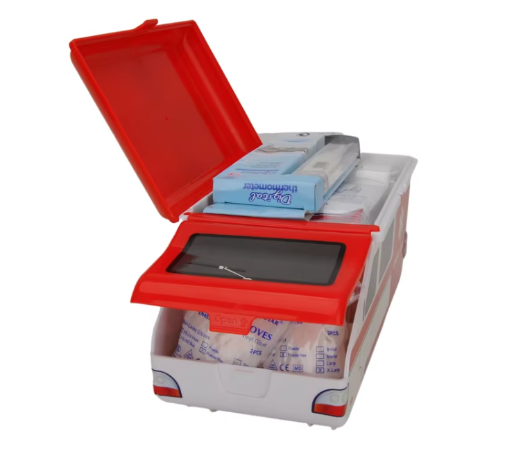 Outdoor Ambulance-Shaped First Aid Kit with Custom Logo – Ideal for Medical & Emergency Use