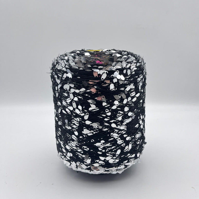 Sequin Yarn For Hand Knitting And Melon Seed or Drop