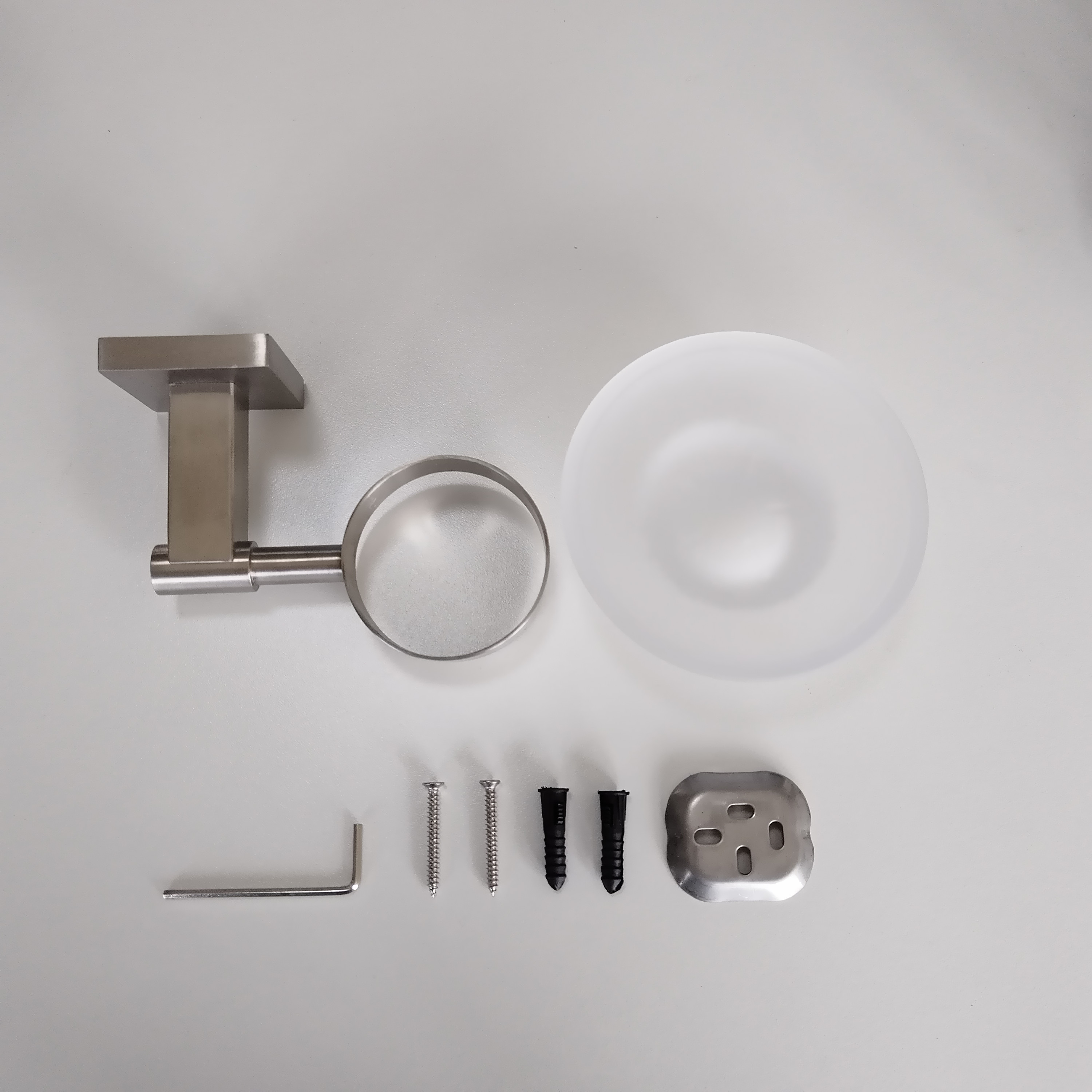 Square Liquid Soap Dish Holders Wall Mounted Polished