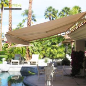 China Manual control awning, restaurant and hotel hand - operated awning wholesale