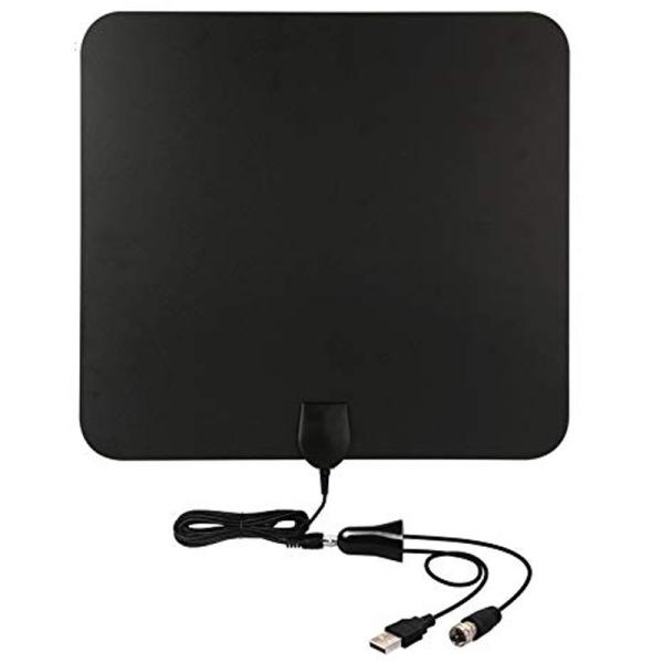 Indoor 25 50 miles with amplifier outdoor omni 100miles car amplified outdoors