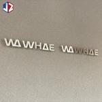 Corrosion Resistance 3D Lettering Signage Laser Cut 316 Stainless Steel Letters