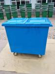 outdoor steel garbage bin Galvanized sheet waste bin