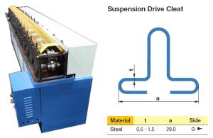 China Roll Forming Suspension Drive Cleat Machine 1.5mm Raw Material Thickness wholesale