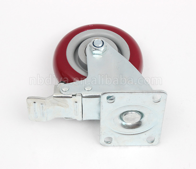 3 Inch Heavy Duty Swivel Casters , Universal Anti Static Caster Wheels With Brake